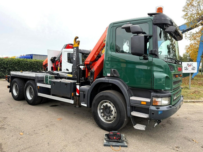 Scania P400 6x4 ABROLLKIPPER + KRAN PALFINGER PK9001 EH - RETARDER - 5/6F + ROTATOR + RADIO - WB 3m90 - EURO 5 - HUB REDUCTION / SPRING - BE TRUCK - 후크 리프트 트럭 : 사진 1 Scania P400 6x4 ABROLLKIPPER + KRAN PALFINGER PK9001 EH - RETARDER - 5/6F + ROTATOR + RADIO - WB 3m90 - EURO 5 - HUB REDUCTION / SPRING - BE TRUCK - 후크 리프트 트럭 : 사진 1