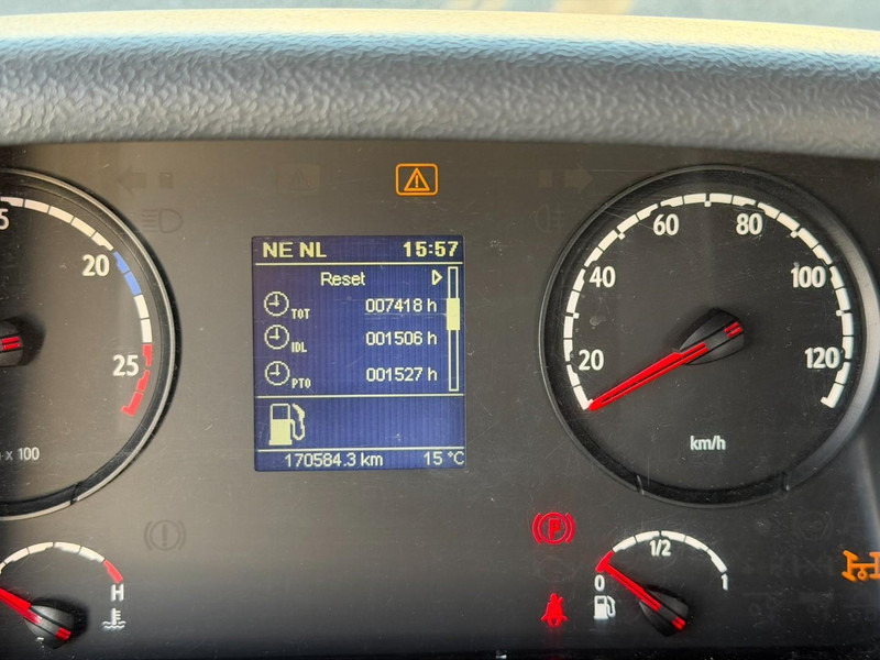 크레인 트럭 Scania P410 6x4 + CRANE HIAB X-HIDUO 188 ES-4 - RETARDER - ROTATOR - PLATFORM 6m80 - BIG AXLES HUB REDUCTION - STEEL SPRING - TUV 05/2026 : 사진 17