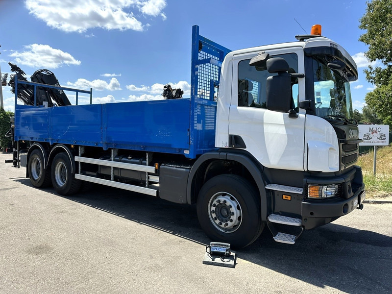 Scania P410 6x4 PRITSCHE + KRAN HIAB 166 ES-4 - RETARDER - ROTATOR - PLATFORM 6m80 - BIG AXLES HUB REDUCTION - STEEL SPRING - 드롭사이드/ 플랫베드 트럭, 크레인 트럭 : 사진 1 Scania P410 6x4 PRITSCHE + KRAN HIAB 166 ES-4 - RETARDER - ROTATOR - PLATFORM 6m80 - BIG AXLES HUB REDUCTION - STEEL SPRING - 드롭사이드/ 플랫베드 트럭, 크레인 트럭 : 사진 1