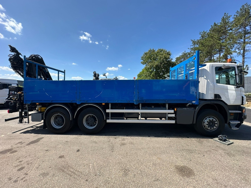 Scania P410 6x4 PRITSCHE + KRAN HIAB 166 ES-4 - RETARDER - ROTATOR - PLATFORM 6m80 - BIG AXLES HUB REDUCTION - STEEL SPRING - 드롭사이드/ 플랫베드 트럭, 크레인 트럭 : 사진 5 Scania P410 6x4 PRITSCHE + KRAN HIAB 166 ES-4 - RETARDER - ROTATOR - PLATFORM 6m80 - BIG AXLES HUB REDUCTION - STEEL SPRING - 드롭사이드/ 플랫베드 트럭, 크레인 트럭 : 사진 5
