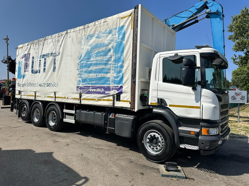 Scania P410 8x4 TRIDEM PRITSCHE PLANE + KRAN HIAB 244 EP-4 HIDUO - RETARDER - LIFT + STEERING AXLE - *327.000km* - RADIO - 커튼사이더 트럭, 크레인 트럭 : 사진 3 Scania P410 8x4 TRIDEM PRITSCHE PLANE + KRAN HIAB 244 EP-4 HIDUO - RETARDER - LIFT + STEERING AXLE - *327.000km* - RADIO - 커튼사이더 트럭, 크레인 트럭 : 사진 3