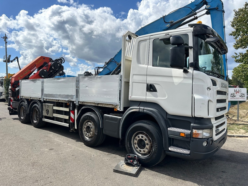 Scania R420 8x4 + CRANE PALFINGER PK44002 F (7x) + Rotator - 6m50 platform - Manual - - 드롭사이드/ 플랫베드 트럭, 크레인 트럭 : 사진 1 Scania R420 8x4 + CRANE PALFINGER PK44002 F (7x) + Rotator - 6m50 platform - Manual - - 드롭사이드/ 플랫베드 트럭, 크레인 트럭 : 사진 1