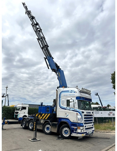 Scania R500 8x2 ZSM + KRAN 100Tm! PALFINGER PK100002 G 8x + 1 ME - RETARDER - ALCOA DURA BRIGHT - LIFT + STEERING - 5/6 HYDR F - TÜV 05/2026 - TOP CONDITION - 트랙터 유닛 : 사진 5 Scania R500 8x2 ZSM + KRAN 100Tm! PALFINGER PK100002 G 8x + 1 ME - RETARDER - ALCOA DURA BRIGHT - LIFT + STEERING - 5/6 HYDR F - TÜV 05/2026 - TOP CONDITION - 트랙터 유닛 : 사진 5