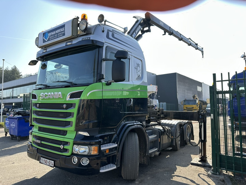 Scania R500 V8 6x2 TRACTOR + CRANE MKG HLK 231 HP (23tm) - 4x HYDR - RADIO - RETARDER - MANUAL - LIFT + STEERING AXLE - 트랙터 유닛 : 사진 5 Scania R500 V8 6x2 TRACTOR + CRANE MKG HLK 231 HP (23tm) - 4x HYDR - RADIO - RETARDER - MANUAL - LIFT + STEERING AXLE - 트랙터 유닛 : 사진 5