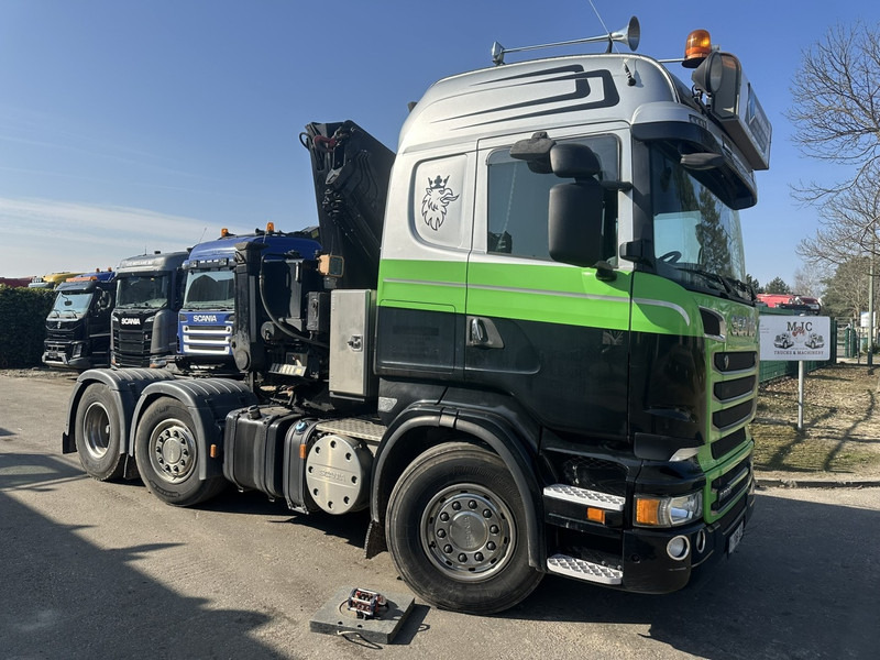 Scania R500 V8 6x2 TRACTOR + CRANE MKG HLK 231 HP (23tm) - 4x HYDR - RADIO - RETARDER - MANUAL - LIFT + STEERING AXLE - 트랙터 유닛 : 사진 1 Scania R500 V8 6x2 TRACTOR + CRANE MKG HLK 231 HP (23tm) - 4x HYDR - RADIO - RETARDER - MANUAL - LIFT + STEERING AXLE - 트랙터 유닛 : 사진 1