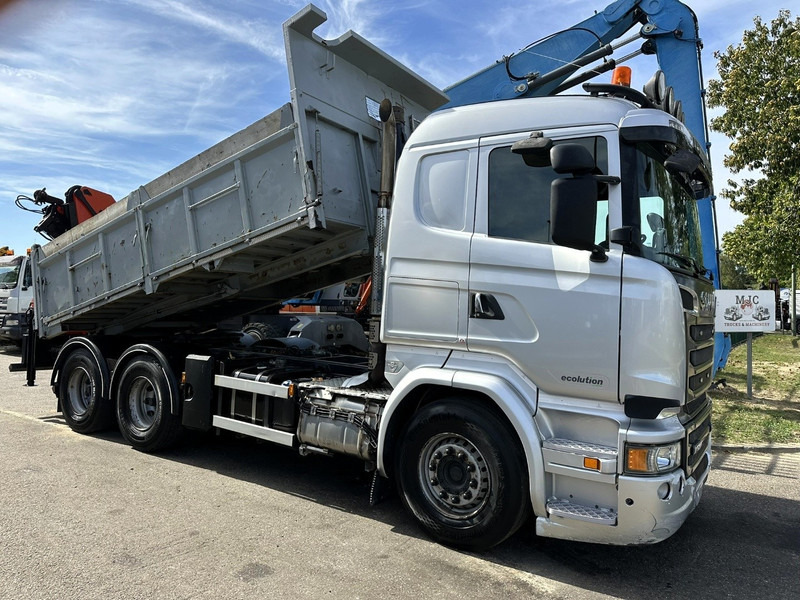 Scania R520 6x4 TIPPER + CRANE PALFINGER PK 15002 A - TRACTOR UNIT - RETARDER - *FULL AIR* - EUR 6 - BE TRUCK - 덤프트럭, 크레인 트럭 : 사진 3 Scania R520 6x4 TIPPER + CRANE PALFINGER PK 15002 A - TRACTOR UNIT - RETARDER - *FULL AIR* - EUR 6 - BE TRUCK - 덤프트럭, 크레인 트럭 : 사진 3