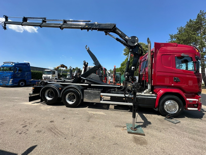 Scania R580 6X2 V8 HOOKLIFT + CRANE HIAB 211 E-4 HIPRO - ROTATOR - RETARDER - ALCOA ALU - RADIO - NL TRUCK - 후크 리프트 트럭, 크레인 트럭 : 사진 4 Scania R580 6X2 V8 HOOKLIFT + CRANE HIAB 211 E-4 HIPRO - ROTATOR - RETARDER - ALCOA ALU - RADIO - NL TRUCK - 후크 리프트 트럭, 크레인 트럭 : 사진 4