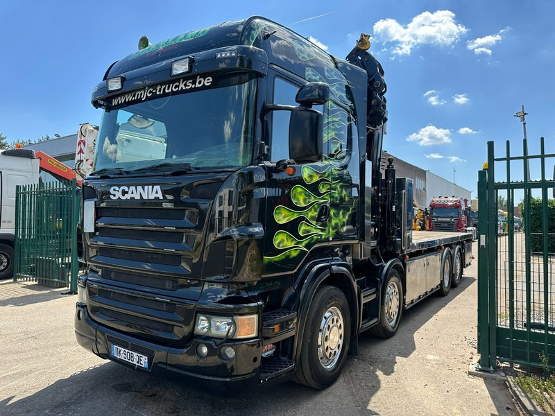Scania R620 8x2 + CRANE HIAB 800 EP-5 HIPRO - RETARDER - LIFT/STEERING AXLE - HIGHLINE SLEEPER - LEATHER - ALCOA - 크레인 트럭 : 사진 4 Scania R620 8x2 + CRANE HIAB 800 EP-5 HIPRO - RETARDER - LIFT/STEERING AXLE - HIGHLINE SLEEPER - LEATHER - ALCOA - 크레인 트럭 : 사진 4