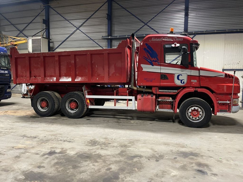 Scania T124-420 TORPEDO HAUBE - 6x4 - KIPPER - MANUAL GRS900 3+3 - STEEL SPRING / BALLIESTAS / LAMES / BLATT - 덤프트럭 : 사진 5 Scania T124-420 TORPEDO HAUBE - 6x4 - KIPPER - MANUAL GRS900 3+3 - STEEL SPRING / BALLIESTAS / LAMES / BLATT - 덤프트럭 : 사진 5
