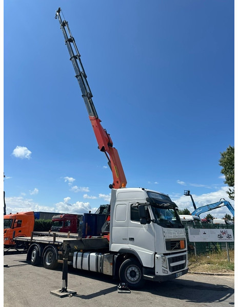 Volvo FH 500 6X2 + CRANE PALFINGER PK50002 E 6x - RETARDER - PLATFORM 6m20 - TWISTLOCKS 20' - 561.000km - EURO 5 - 크레인 트럭 : 사진 3 Volvo FH 500 6X2 + CRANE PALFINGER PK50002 E 6x - RETARDER - PLATFORM 6m20 - TWISTLOCKS 20' - 561.000km - EURO 5 - 크레인 트럭 : 사진 3