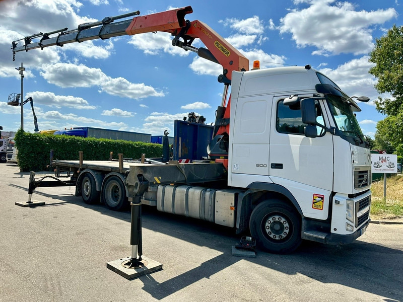 Volvo FH 500 6X2 PRITSCHE + KRAN PALFINGER PK50002 E 5x - RETARDER - PLATFORM 6m20 - TWISTLOCKS 20' - 561.000km - EURO 5 - 드롭사이드/ 플랫베드 트럭, 크레인 트럭 : 사진 2 Volvo FH 500 6X2 PRITSCHE + KRAN PALFINGER PK50002 E 5x - RETARDER - PLATFORM 6m20 - TWISTLOCKS 20' - 561.000km - EURO 5 - 드롭사이드/ 플랫베드 트럭, 크레인 트럭 : 사진 2