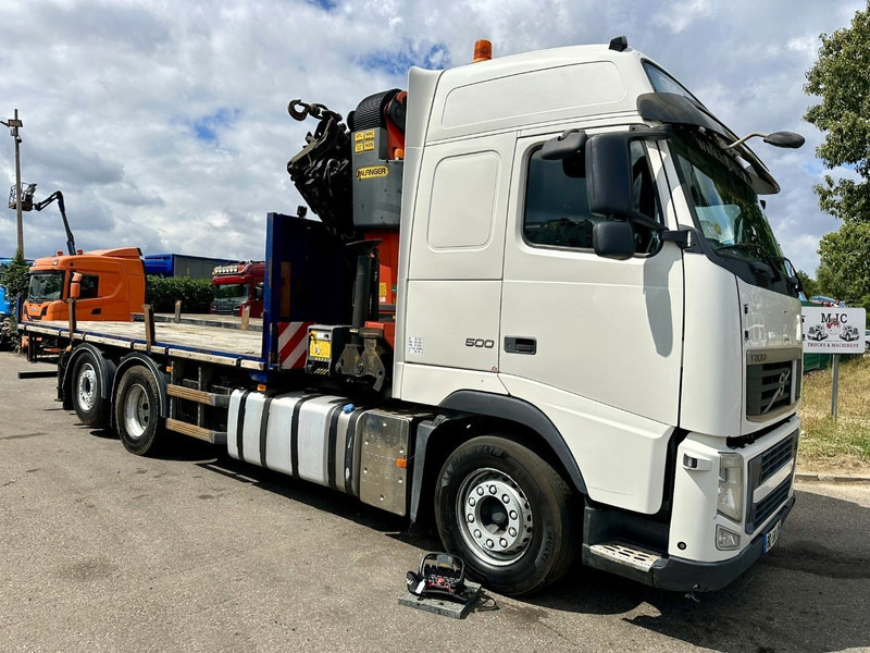 Volvo FH 500 6X2 PRITSCHE + KRAN PALFINGER PK50002 E 6x - RETARDER - PLATFORM 6m20 - TWISTLOCKS 20' - 561.000km - EURO 5 - 드롭사이드/ 플랫베드 트럭, 크레인 트럭 : 사진 1 Volvo FH 500 6X2 PRITSCHE + KRAN PALFINGER PK50002 E 6x - RETARDER - PLATFORM 6m20 - TWISTLOCKS 20' - 561.000km - EURO 5 - 드롭사이드/ 플랫베드 트럭, 크레인 트럭 : 사진 1