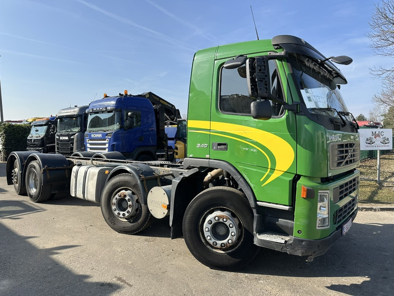 Volvo FM 340 8x2 CHASSIS (7m35) - LIFT+STEERING AXLE - MANUAL GEARBOX - EURO 3 - TÜV 05/2025 - BE TRUCK - 캡 새시 트럭 : 사진 1 Volvo FM 340 8x2 CHASSIS (7m35) - LIFT+STEERING AXLE - MANUAL GEARBOX - EURO 3 - TÜV 05/2025 - BE TRUCK - 캡 새시 트럭 : 사진 1