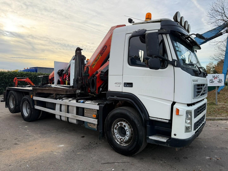 Volvo FM 400 6x2 HOOKLIFT + CRANE PALFINGER PK 15500 B (2x) - 5/6 F - MANUAL - EURO 4 - BE TRUCK - 후크 리프트 트럭, 크레인 트럭 : 사진 3 Volvo FM 400 6x2 HOOKLIFT + CRANE PALFINGER PK 15500 B (2x) - 5/6 F - MANUAL - EURO 4 - BE TRUCK - 후크 리프트 트럭, 크레인 트럭 : 사진 3