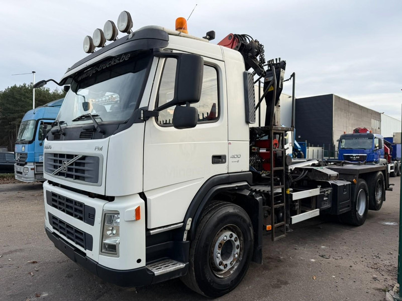 Volvo FM 400 6x2 HOOKLIFT + CRANE PALFINGER PK 15500 B (2x) - 5/6 F - MANUAL - EURO 4 - BE TRUCK - 후크 리프트 트럭, 크레인 트럭 : 사진 4 Volvo FM 400 6x2 HOOKLIFT + CRANE PALFINGER PK 15500 B (2x) - 5/6 F - MANUAL - EURO 4 - BE TRUCK - 후크 리프트 트럭, 크레인 트럭 : 사진 4
