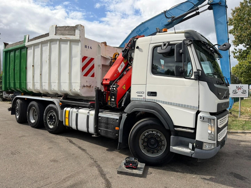 Volvo FM 420 8x2 HOOKLIFT + CRANE PALFINGER PK19.001 SLD B - *294.000km* - EURO 6 - LIFT + STEERING AXLE - I SHIFT - BE TRUCK - 후크 리프트 트럭, 크레인 트럭 : 사진 2 Volvo FM 420 8x2 HOOKLIFT + CRANE PALFINGER PK19.001 SLD B - *294.000km* - EURO 6 - LIFT + STEERING AXLE - I SHIFT - BE TRUCK - 후크 리프트 트럭, 크레인 트럭 : 사진 2