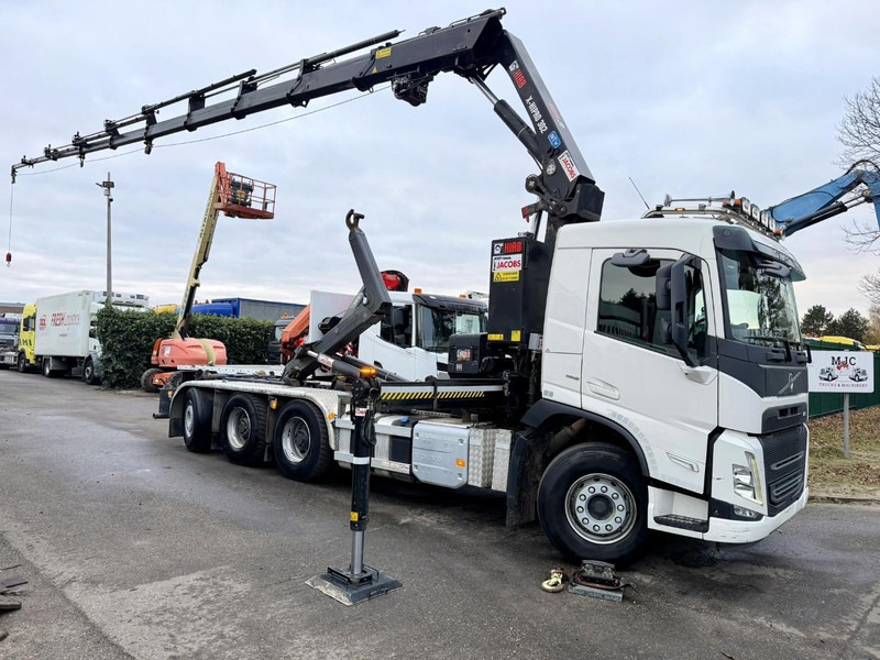 Volvo FM 500 8X4 TRIDEM HOOKLIFT + (25m!) CRANE HIAB 302 E-8x + 1 ME + WINCH - *127.000km* - *1976h crane hours* - TOP CONDITION - BE TRUCK - 후크 리프트 트럭, 크레인 트럭 : 사진 1 Volvo FM 500 8X4 TRIDEM HOOKLIFT + (25m!) CRANE HIAB 302 E-8x + 1 ME + WINCH - *127.000km* - *1976h crane hours* - TOP CONDITION - BE TRUCK - 후크 리프트 트럭, 크레인 트럭 : 사진 1