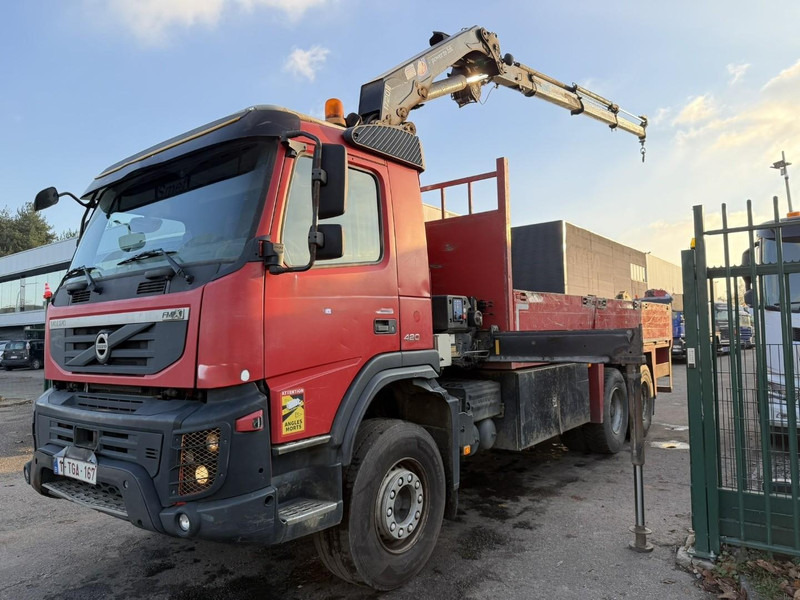 Volvo FMX 420 6X4 PRITSCHE + KRAN HMF 1720 + winch + radio - BIG AXLES / HUB REDUCTION - STEEL SPRING / BLATT - PLATFORM 6m10 - 드롭사이드/ 플랫베드 트럭, 크레인 트럭 : 사진 2 Volvo FMX 420 6X4 PRITSCHE + KRAN HMF 1720 + winch + radio - BIG AXLES / HUB REDUCTION - STEEL SPRING / BLATT - PLATFORM 6m10 - 드롭사이드/ 플랫베드 트럭, 크레인 트럭 : 사진 2