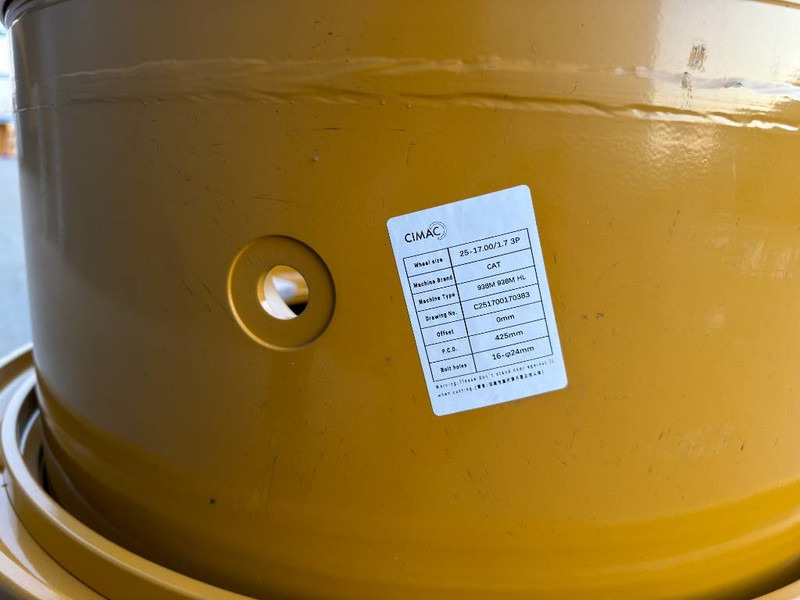 Cat 17.00-25/1.7 RIM for 20.5 x 25 - CAT 938M - 휠 및 타이어 건설기계 용 : 사진 5 Cat 17.00-25/1.7 RIM for 20.5 x 25 - CAT 938M - 휠 및 타이어 건설기계 용 : 사진 5