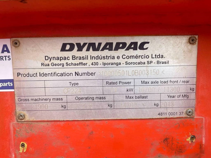 Dynapac CP224 - 공압 롤러 : 사진 3 Dynapac CP224 - 공압 롤러 : 사진 3