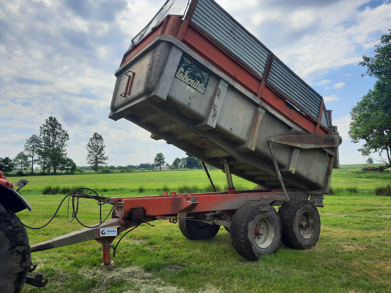 LEBOULCH RB2120 (12 ton / 25 m3) - 농장 티핑 트레일러/ 덤프 : 사진 3 LEBOULCH RB2120 (12 ton / 25 m3) - 농장 티핑 트레일러/ 덤프 : 사진 3