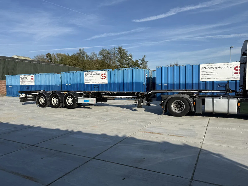 D-Tec Flexitrailer 3x Extandable / For all sizes container/tyres all 80%/Holland Trailer - 컨테이너 운반 장치/ 스와프 보디 세미 트레일러 : 사진 1 D-Tec Flexitrailer 3x Extandable / For all sizes container/tyres all 80%/Holland Trailer - 컨테이너 운반 장치/ 스와프 보디 세미 트레일러 : 사진 1