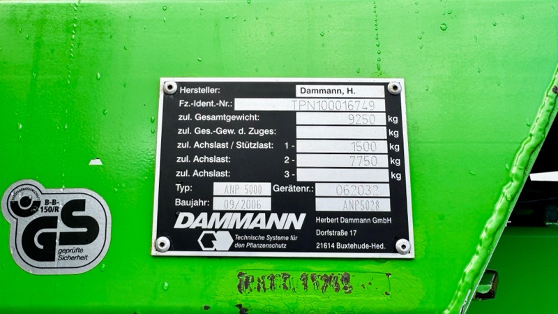 Dammann ANP 5028 ProfiClass mit 30m Gestänge - 스프레이 : 사진 2 Dammann ANP 5028 ProfiClass mit 30m Gestänge - 스프레이 : 사진 2