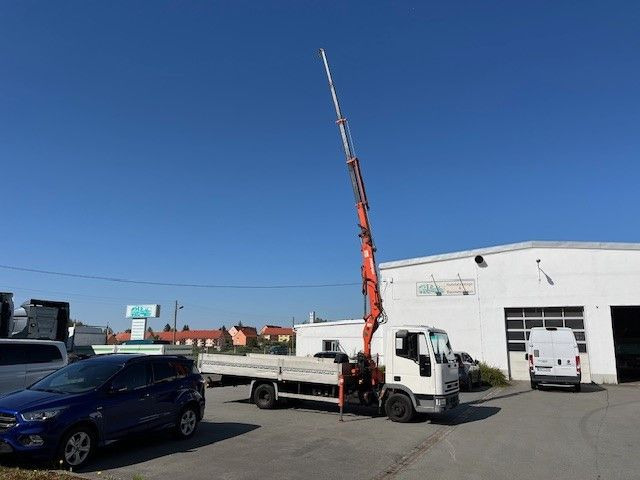 Iveco ML 75 E Pritsche mit Atlas Ladekran 60.1 - 드롭사이드/ 플랫베드 트럭, 크레인 트럭 : 사진 1 Iveco ML 75 E Pritsche mit Atlas Ladekran 60.1 - 드롭사이드/ 플랫베드 트럭, 크레인 트럭 : 사진 1