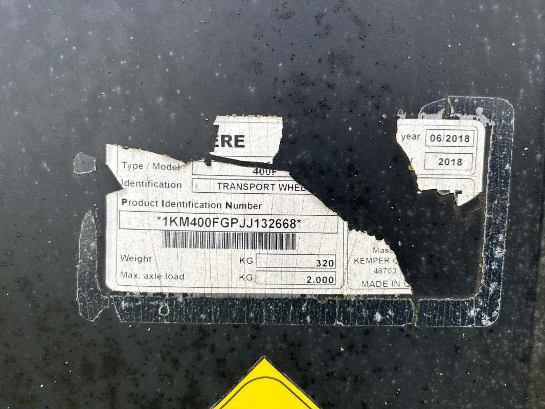 Kemper 400F Zusatzfahrwerk - 유채 헤더 확장 : 사진 3 Kemper 400F Zusatzfahrwerk - 유채 헤더 확장 : 사진 3