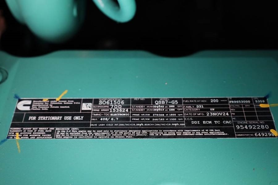 Cummins C220D5EQ Declaration of Conformity, Diesel, 220kVA - 발전기 세트 : 사진 5 Cummins C220D5EQ Declaration of Conformity, Diesel, 220kVA - 발전기 세트 : 사진 5