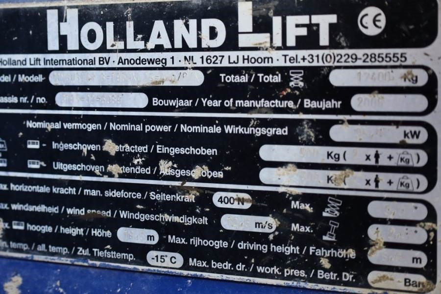 Holland Lift Combistar B-195DXL25-4WD Diesel, 4x4 Drive, 21.5m - 시저 리프트 : 사진 3 Holland Lift Combistar B-195DXL25-4WD Diesel, 4x4 Drive, 21.5m - 시저 리프트 : 사진 3
