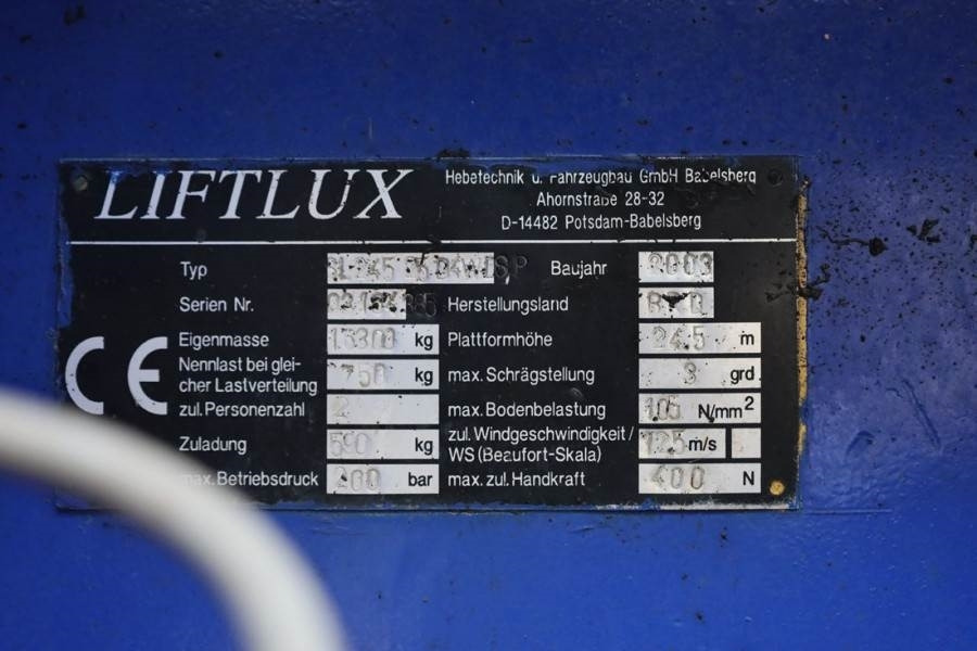 시저 리프트 Liftlux SL245-25D 4WD Diesel, 4x4 Drive, 26.5m Working Hei : 사진 6