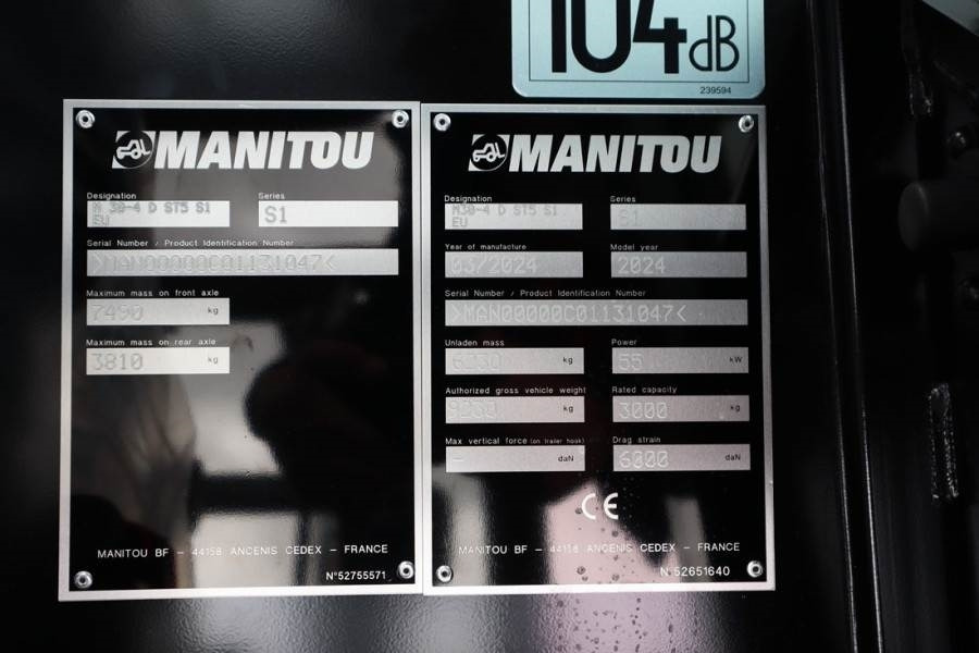 지형 지게차 Manitou M30-4 Valid inspection, *Guarantee! Diesel, 4x4 Dr : 사진 6