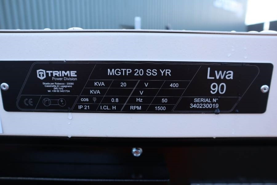 Trime MGTP 20 SS YR Valid inspection, *Guarantee! Diesel - 발전기 세트 : 사진 5 Trime MGTP 20 SS YR Valid inspection, *Guarantee! Diesel - 발전기 세트 : 사진 5