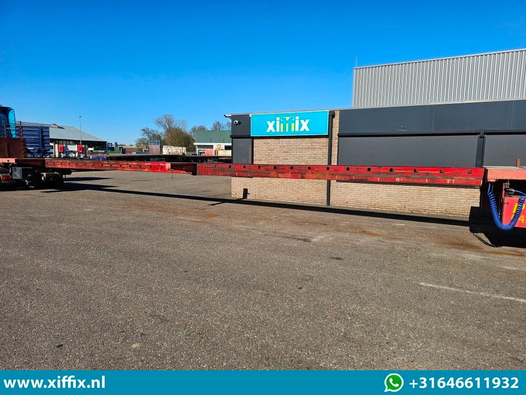 드롭사이드/ 플랫베드 세미 트레일러 ES-GE 3-ass. Vlakke dubbel 2x uitschuifbare oplegger / 3x gestuurd : 사진 7