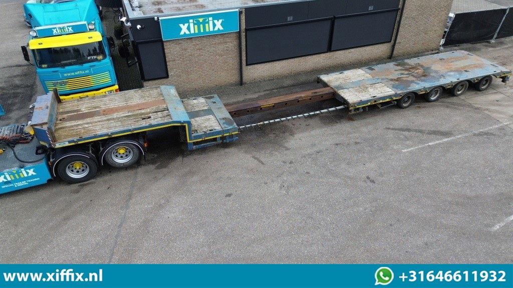 ES-GE 4-ass. Uitschuifbare semi dieplader / 78 cm. Hoog / 2x naloop gestuurd - 저하대 세미 트레일러 : 사진 1 ES-GE 4-ass. Uitschuifbare semi dieplader / 78 cm. Hoog / 2x naloop gestuurd - 저하대 세미 트레일러 : 사진 1