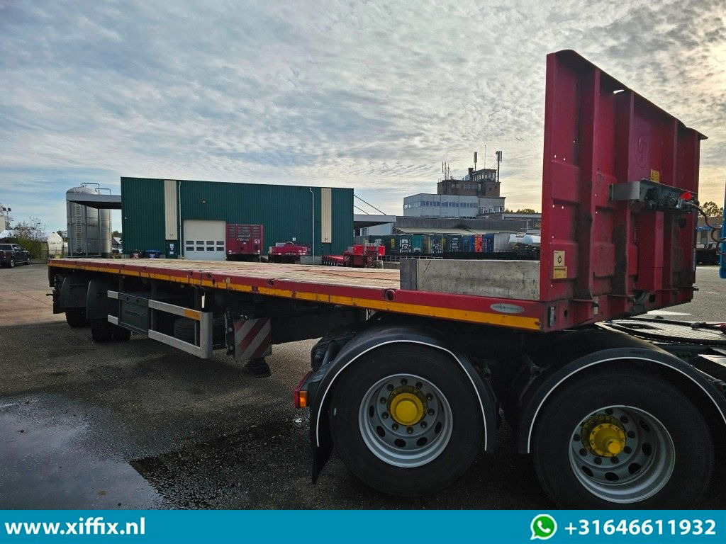 드롭사이드/ 플랫베드 세미 트레일러 Faymonville 2-ass. Vlakke dubbel 2x uitschuifbare oplegger / 2x gestuurd : 사진 10 드롭사이드/ 플랫베드 세미 트레일러 Faymonville 2-ass. Vlakke dubbel 2x uitschuifbare oplegger / 2x gestuurd : 사진 10