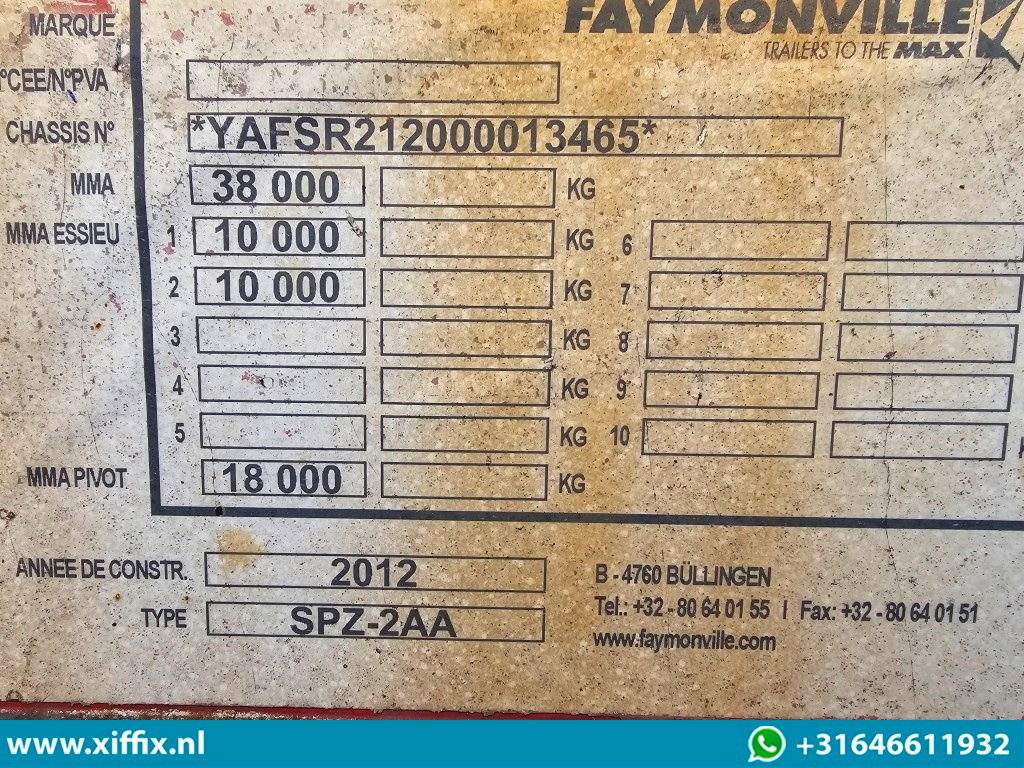 드롭사이드/ 플랫베드 세미 트레일러 Faymonville 2-ass. Vlakke dubbel 2x uitschuifbare oplegger / 2x gestuurd : 사진 16 드롭사이드/ 플랫베드 세미 트레일러 Faymonville 2-ass. Vlakke dubbel 2x uitschuifbare oplegger / 2x gestuurd : 사진 16