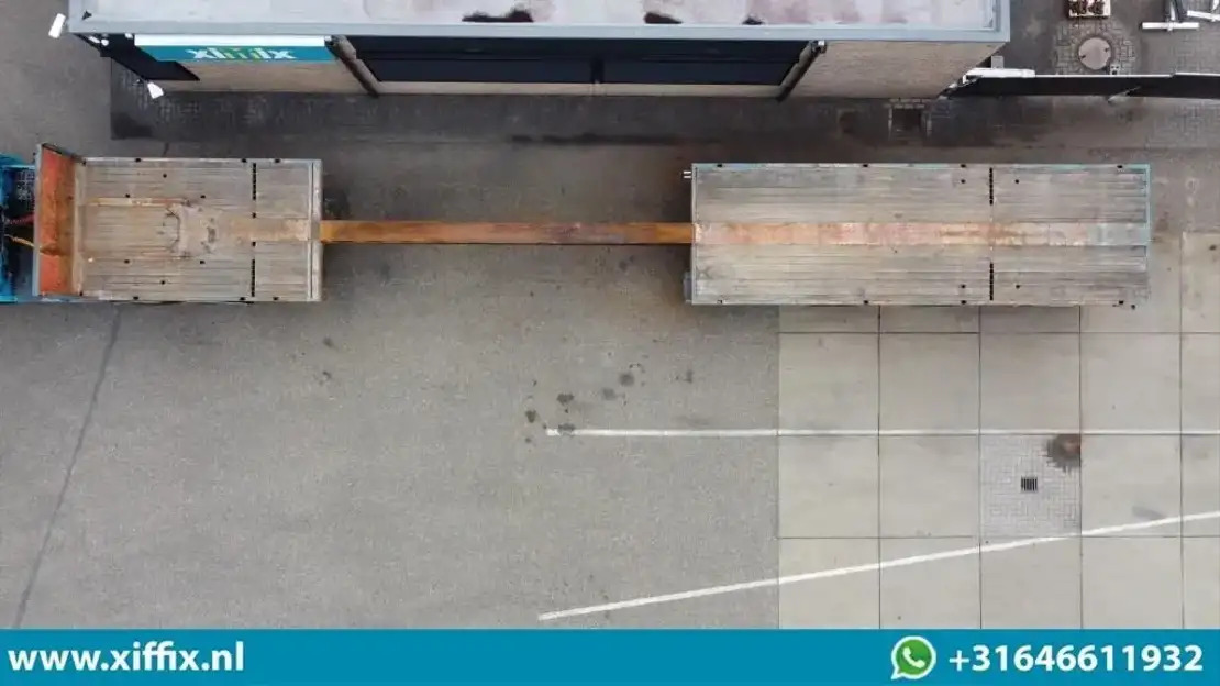 Floor 3-ass. Vlakke uitschuifbare oplegger / 2x gestuurd / 13907  - 드롭사이드/ 플랫베드 세미 트레일러 : 사진 2 Floor 3-ass. Vlakke uitschuifbare oplegger / 2x gestuurd / 13907  - 드롭사이드/ 플랫베드 세미 트레일러 : 사진 2