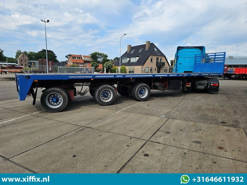 드롭사이드/ 플랫베드 세미 트레일러 Lako 3-ass. Vlakke dubbel 2x uitschuifbare oplegger / 3x gestuurd : 사진 14