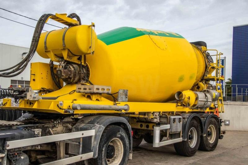 DE BUF BETON MIXER/MALAXEUR/MISCHER 10 M3 /GESTUURD/GELENKT/STEERING/DIR. - 콘크리트 믹서 세미 트레일러 : 사진 1 DE BUF BETON MIXER/MALAXEUR/MISCHER 10 M3 /GESTUURD/GELENKT/STEERING/DIR. - 콘크리트 믹서 세미 트레일러 : 사진 1