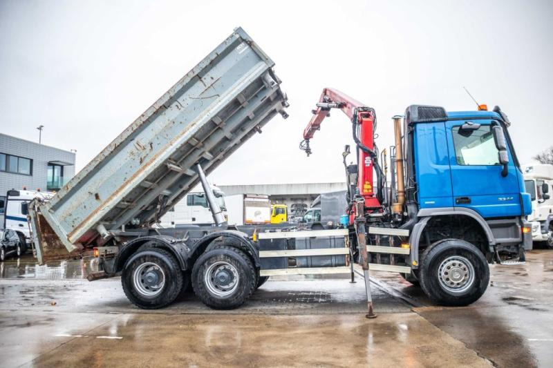 Mercedes ACTROS 3344 AK - HMF 1643 Z2 - 덤프트럭, 크레인 트럭 : 사진 3 Mercedes ACTROS 3344 AK - HMF 1643 Z2 - 덤프트럭, 크레인 트럭 : 사진 3