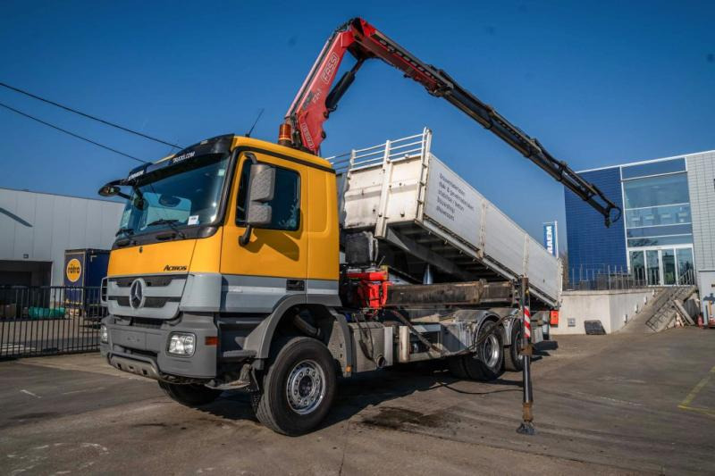 Mercedes ACTROS 3344 K-MP3+FASSI F245 - 덤프트럭, 크레인 트럭 : 사진 1 Mercedes ACTROS 3344 K-MP3+FASSI F245 - 덤프트럭, 크레인 트럭 : 사진 1