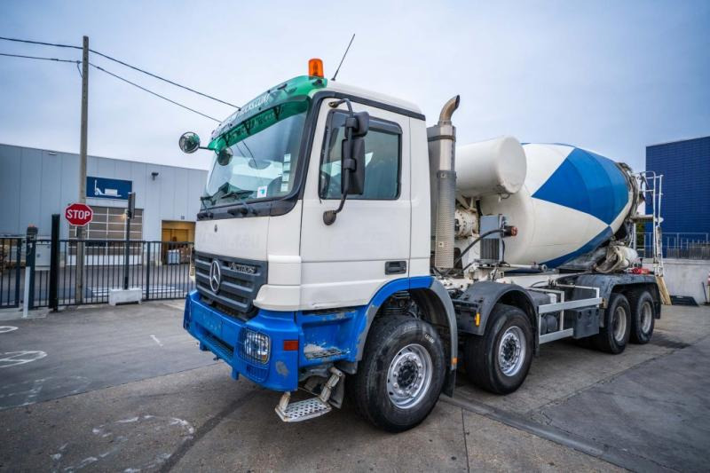 Mercedes ACTROS 4141 BB-MP2 + MIXER 9M3 - 콘크리트 믹서 트럭 : 사진 1 Mercedes ACTROS 4141 BB-MP2 + MIXER 9M3 - 콘크리트 믹서 트럭 : 사진 1