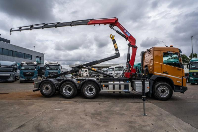 Volvo FMX 430-8x4+HMF 2820/6xhydr. - 후크 리프트 트럭, 크레인 트럭 : 사진 3 Volvo FMX 430-8x4+HMF 2820/6xhydr. - 후크 리프트 트럭, 크레인 트럭 : 사진 3
