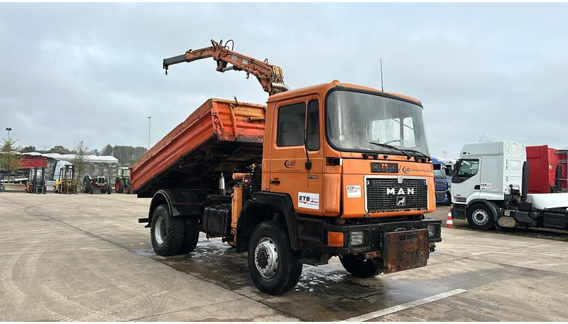 MAN 17.192 (4X4 / BIG AXLE / STEEL SUSPENSION / 8 TON CRANE) - 덤프트럭, 크레인 트럭 : 사진 3 MAN 17.192 (4X4 / BIG AXLE / STEEL SUSPENSION / 8 TON CRANE) - 덤프트럭, 크레인 트럭 : 사진 3