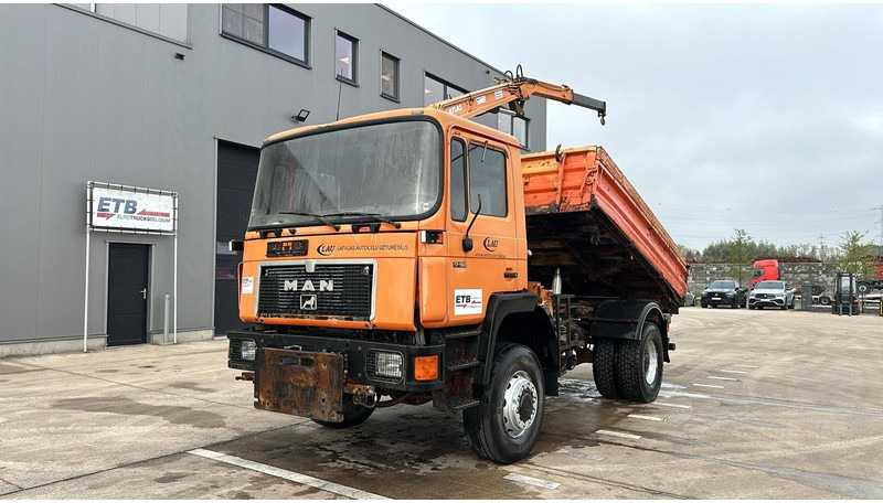 MAN 17.192 (4X4 / BIG AXLE / STEEL SUSPENSION / 8 TON CRANE) - 덤프트럭, 크레인 트럭 : 사진 1 MAN 17.192 (4X4 / BIG AXLE / STEEL SUSPENSION / 8 TON CRANE) - 덤프트럭, 크레인 트럭 : 사진 1