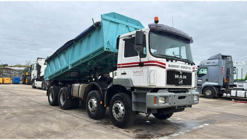 MAN 35.414 (6 CYLINDER / GOOD CONDITION / 8X4 / BIG AXLE / STEEL SUSP.) - 덤프트럭 : 사진 2 MAN 35.414 (6 CYLINDER / GOOD CONDITION / 8X4 / BIG AXLE / STEEL SUSP.) - 덤프트럭 : 사진 2