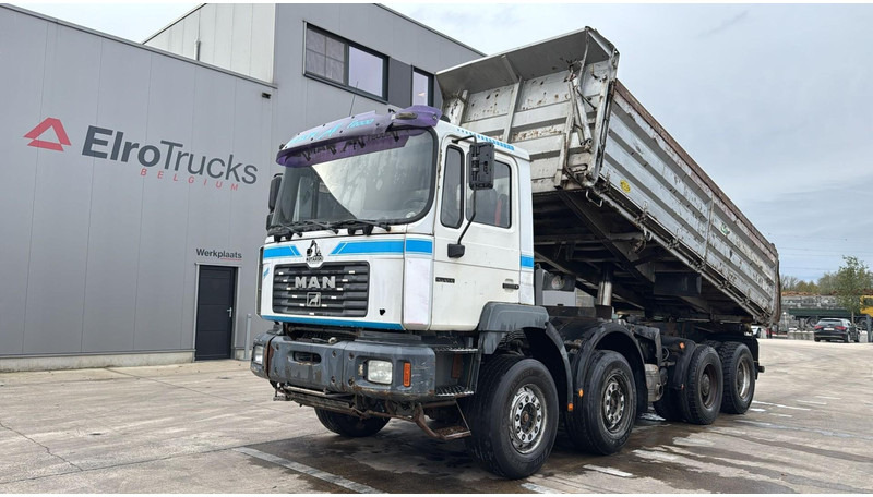 MAN 41.414 (6 CYLINDER / STEEL SUSP. / LAMES / BIG AXLE / GRAND PONT) - 덤프트럭 : 사진 1 MAN 41.414 (6 CYLINDER / STEEL SUSP. / LAMES / BIG AXLE / GRAND PONT) - 덤프트럭 : 사진 1