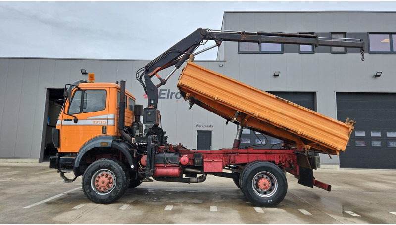덤프트럭, 크레인 트럭 Mercedes-Benz SK 1735 (V8 2X TURBO / 4X4 / PARFAIT ETAT !!!! / GRUE / LAMES / GRAND PONT / TOP CONDITION !!!) : 사진 8